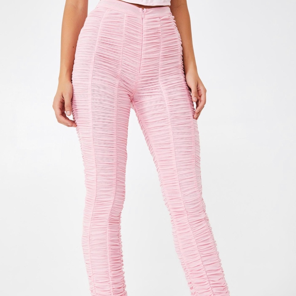 SOLD ruched pink pant leggings IAMGIA OPHELIA DUPE